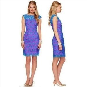 Lilly Pulitzer Purple and Blue Lace Dress